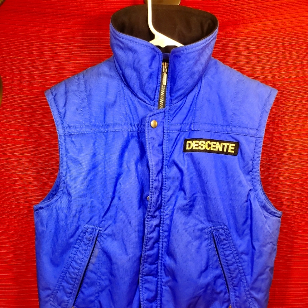 Descente Insulated Men's Ski Vest Med Blue